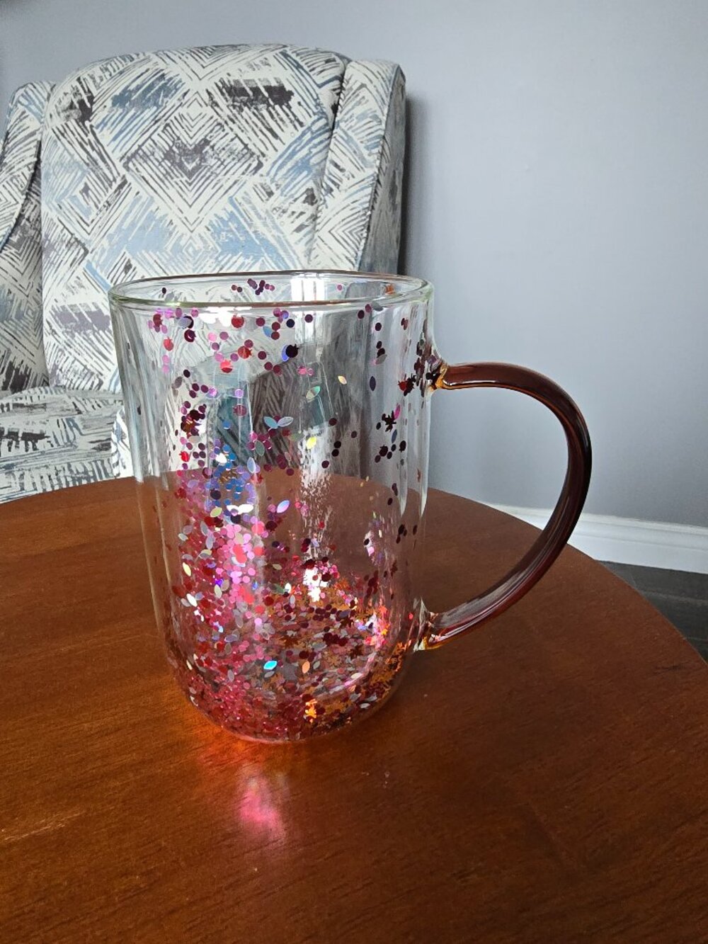 Davids Tea glitter mug